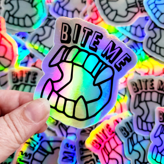 Bite Me Sticker