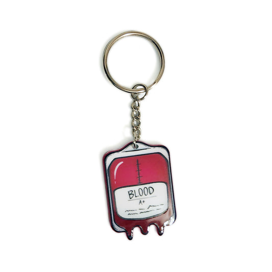 Blood Bag Keychain