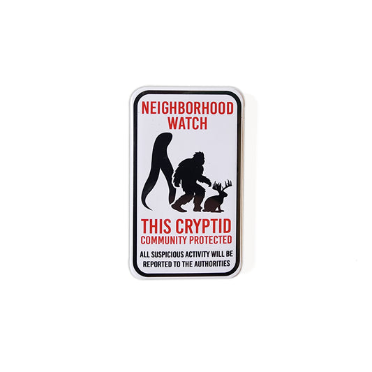 Cryptid Watch Magnet 1.97"x3.54"