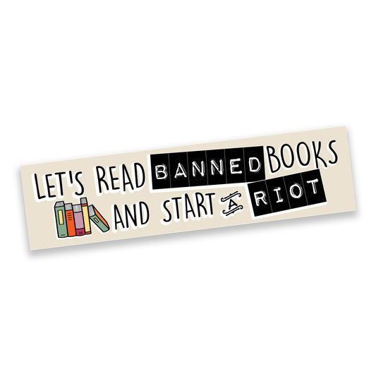 Read Banned Books Bumper Sticker