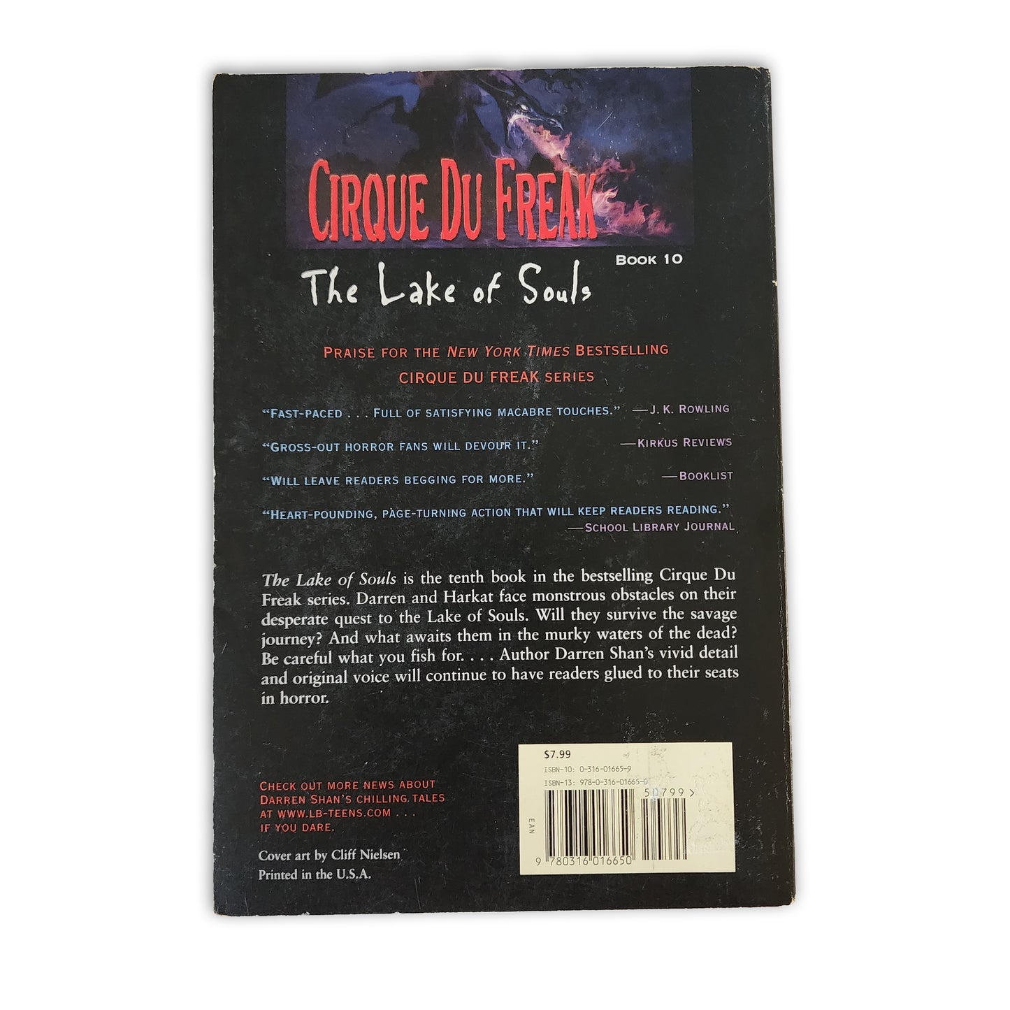 Darren Shan - Cirque Du Freak - The Lake of Souls #10 - 2006