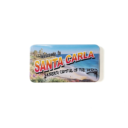 Santa Carla Magnet 3.54"x1.97"