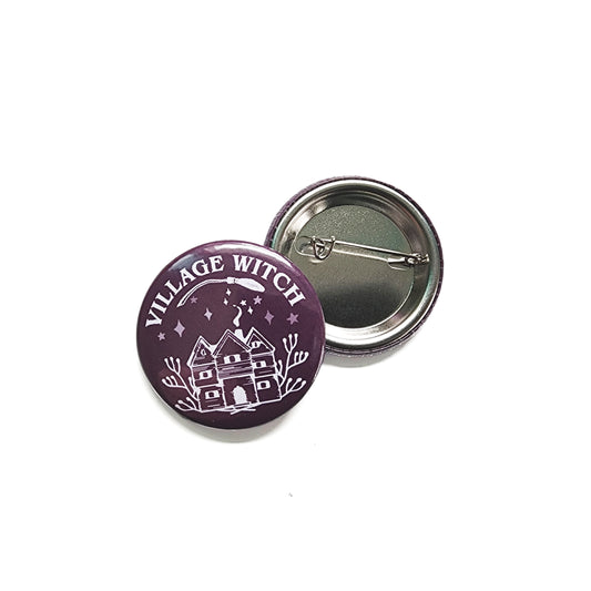 Village Witch Button 1.5"